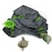kathson Turtle Basking Platform with Suction Cups Tortoise Climbing Step Ledge Aquarium Ornament Rock Turtle Floating Dock Resting Basking Terrace for Amphibians Reptile (Gray)