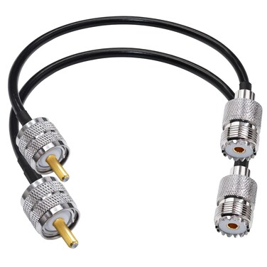 TUOLNK UHF PL259 Cable RG58 PL259 SO239 Male to Female Extension Cable Low Loss CB Coax Cable Black for Two Way Radio CB Radio Wireless LAN Devices&hellip; (1.64ft)