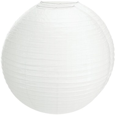 Lanties 2 Pcs Chinese Paper Lantern 30" Jumbo Round Lantern Lamp Japanese Hanging Ball Lantern for Bridal Shower Decoration Anniversary Birthday Classroom Ceiling Wedding Party Supply(White)