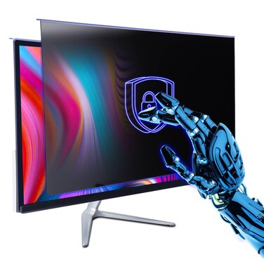GUDTEKE Computer Privacy Screen Filter 27" Hanging Privacy Screen Protector Compatible Widescreen Computer Monitor with Aspect Ratio 16:9,Anti-Glare Privacy Screen Protector (27" Diagonal (16:9))