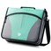 Kinbashi 3 Ring Binder, 3 Inch O-Ring Zipper Binder with Shoulder Strap, Expanding Files and Multiple Pockets, Jet Black