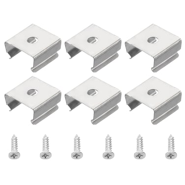 MECCANIXITY Rope Light Mounting Clips, Wall Channel Mounting Holder Accessories for 13mm to 15mm LED Neon Strip, Stainless Steel, Pack of 50