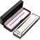 Anwenk Harmonica Key of C 10 Hole 20 Tone Diatonic Harmonica C with Case for Beginner, Christmas Gift