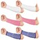 3 Pairs Arm Protectors for Thin Skin and Bruising Cut Resistant Forearm Sleeve Level 5 Arm Burn Protection Sleeve (White, Purple, Pink,12.6 Inch)