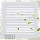 Yaocom 1 Pcs Attic Vent White Gable Vent Aluminum Wall Vent Metal Shed Vent with Screen Mesh Square Vent Louver Vent Grille for Exterior Door House Attic Garage Ceiling (10 x 10 Inch)