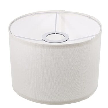 Cloth Lamp Shade Round lamp Small Drum Lamp Shades Fabric Lampshades Barrel Lamp Shades for Table Lamps Floor Lamps (Beige)