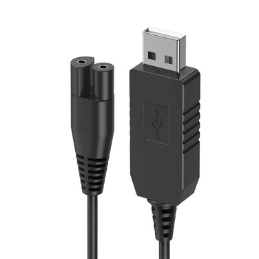 IIYL Charger Cord Replacement for Waterpik Water Flosser WP360 WP462 WP450 WF13 WP100 Water Flosser, USB Charging Cable (Black)