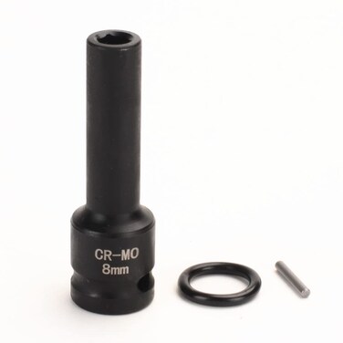 FLZOSPER 1/2 Inch Drive x 33 mm Deep 6-Point Impact Socket，42 CR-MO