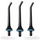 3 Pack Water Flosser Replacement Tips for Oralfree, Nicwell, Nicefeel, COSLUS, Oral Irrigator Jet Tip Nozzel fits for Mospro, Zerhunt Water Flosser, Black