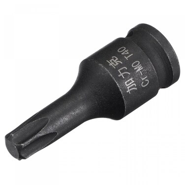 uxcell T40 Impact Torx Bit Socket, 1/4" Square Drive 35mm Length CR-MO Metric Sizes