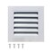 Gable Vent with Screen - 10" X 10" Aluminum Attic Vent Square Louvered Vent Cover - White Wall Vent Systems for Home Ceiling Shed Bathroom Garage