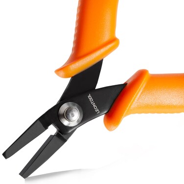 LEONTOOL Mini Flat Nose Pliers for Jewelry Making Smooth Jaw 4-Inch Duck Billed Pliers Micro Pliers Flat Pliers Jewelry Pliers Wire Bending Wrapping Forming Tools