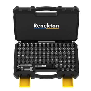 Renekton Screwdriver Bit Set, Hex Head Allen Wrench Drill Bit Set, Torx Bit Set, 1/4 Hex Shank, Metric and SAE Hex Bits Set, S2 Steel, 1" Long, 30 Piece