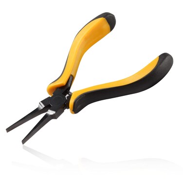 LEONTOOL 5 Inch Flat Nose Pliers Smooth Jaw, Jewelry Beading Pliers Thin Flat Nose for Jewelry Making, Handcraft Making, PCB Board Repairing