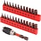 25-Piece Hex Bit Set - Premium Allen Key Drill Bit Set, Durable Allen Wrench Drill Bits, Hex Ket Drill Bit Set &amp; Quick Change Bit Holder, SAE Metric Hex Drill Bit Set Strong Magnetic Tips