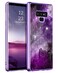 BENTOBEN for Galaxy Note 9 Case, Slim Fit Glow in The Dark Shockproof Hybrid Hard PC Soft TPU Bumper Drop Protective Girls Women Men Phone Cover for Samsung Galaxy Note 9 6.4", Purple Galaxy