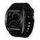 MINILUJIA Unique Cool Creative Fashion Simulate Car Dashboard LED Display Men Sport Wristwatches Rubber Watch Band (Black)