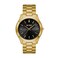 BUREI Men Watches Fashion Analog Stainless Steel Quartz Waterproof Watches for Men,Black Gold