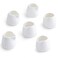 TAMAYKIM 3 oz Ceramic Cream Jugs, Mini Creamer Pitcher, White Porcelain Classic Creamers for Coffee, Tea, Milk, Jam, Sauces, 6 Pack