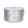 iBasingo 1950ml Outdoor Titanium Pot with Lid Folding Handle Camping Hanging Cookware Hiking Picnic Ultralight Bowl Tableware Ti2044C
