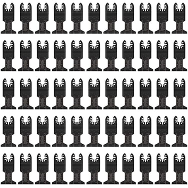 COMOWARE 55 Pcs Oscillating Saw Blades - 1-3/4&rdquo; Professional Universal Oscillating Tool Blades, Multitool Blades, Quick Release Durable Oscillating Tool for Wood/Plastic/Soft Metal Cutting