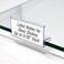 Glass Shelf Sign Holder, Clear Label Clip for Glass Shelving 3/16" Thick 2" L x .9" H, 50 Pack