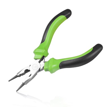 LEONTOOL 5 Inch Round Nose Pliers Wire Cutter 3-in-1 Mini Precision Pliers Wire Looping Pliers with Spring Jewelry Beading Tool Wire Looping Wrapping Beading Cutting for DIY Jewelry Making