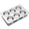 TeamFar Muffin Pan, 6 Cup Muffin Pan for Baking, Cupcake Pan Muffin Tin Tray Set Stainless Steel for Making Cakes Cornbread Quiche and More, Healthy &amp; Durable, Oven &amp; Dishwasher Safe