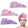 MADHOLLY Microfiber Hair Towel for Kids Gifts - Soft Super Absorbent Rapid Drying Hair Towel Wrap Turban for Girls Women with Button, Anti-Frizz for Thicker Curly Long Hair, 3Pack