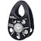 GM CLIMBING Swing Cheek Micro Pulley 30kN Self-lubricating Bushing CE UIAA Certified Black One Unit