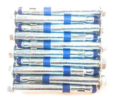 Fixe - Powers Plated Steel 1/2" x 4 3/4" - 5 Piece Bolt - 10 Pack