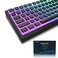 Womier Pudding Keycaps, PBT Shine Through Keycaps 165 Keys Set Custom Key caps Set OEM Profile, Universal Compatiability for 100%, 75%, 65%, 60% Keyboard-Black