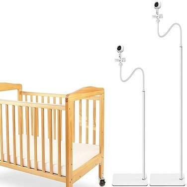 iTODOS Baby Monitor Floor Stand Holder for Nanit Pro Smart Baby Monitor &amp; Flex Stand,Owlet Cam,Eufy Spaceview,Infant Optics DXR-8 Pro,HelloBaby HB65/HB66/HB248,Babysense,68.8" Adjustable Height