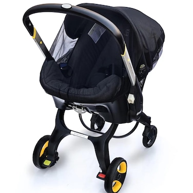 Mosquito Net for Baby Car Seats,Baby Mosquito Net for Infant Car Seats,Infant Stroller and Bassinets,Portable Durable, Long-Lasting Infant Insect Shield Netting,Premium Quality,Machine Washable(Black)