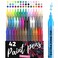ARTISTRO 42 Acrylic Paint Pens, Art Set Acrylic Paint Markers, Fabric Markers for Textile, Canvas, Rock, Glass, Wood, Paper, Pumpkin, DIY, Paint Markers for Kids and Adults (Extra Fine Tip)