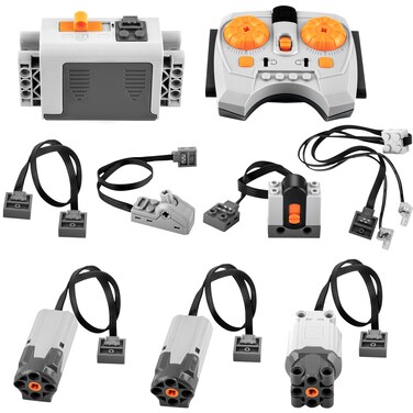 JiaoJiRen 9-in-1 Motor Kit Compatible with Lego Technic Motor Power Set with Powerful Motors &amp; Remote Control Comprehensive Technic Motor Kit for Building Block Toys