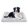 SIWA MARY Dog Bed Mat Soft Crate Pad Washable Anti-Slip Mattress for Large Medium Small Dogs and Cats Kennel Pad(35'' x 23'' Grey)