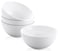 Yedio 22 oz Ceramic Cereal Bowls, 6&ldquo; White Porcelain Bowls Set for Soup Oatmeal Rice Fruits, Set of 4, Microwave Dishwasher Safe，Stackable