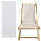 TBACW Replacement Canvas Replacement Cloth for Patio Lounge Chair Beach Sling Chair Reclining Beach Chair-No Wooden Frame-Only Replacement Canvas (White)