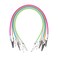 ASUNFO 5 Pcs Dental Bib Clips Silicone Dentist Bib Holder Clip with Colorful Silicone Lanyard and Stainless Steel Clip for Adult Kids Baby
