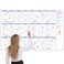 Large Dry Erase Calendar for Wall &ndash; Undated Yearly Wall Calendar Dry Erase, 37" x 58", 12-Month Erasable &amp; Reusable Laminated Wall Calendar, Dry Erase Wall Calendar for Home, Office and School