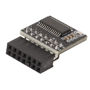 TPM 2.0 Module, 14 Pin 2mm Space, Stable Performance, Win System , for Win 11 Motherboards, Secure Storage