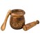 GoCraft Wooden Carved Mortar and Pestle   Grinder for Herbs, Spices and Kitchen Usage, Natural Mango Wood Engraved   Handmade Mortar and Pestle - 3.5 in