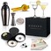 USEEKRIL Margarita Kit - Set of 2 Margarita Glasses (8.5oz), 3-Tier Salt Rimmer, Stainless Cocktail Shaker &amp; Jigger, Coasters，Cocktails Cards，Citrus Squeezer and More - Margarita Kit Gift Set