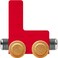 Maple Landmark NameTrains Bright Letter Car L - Made in USA (Red)