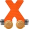 Maple Landmark NameTrains Bright Letter Car X - Made in USA (Orange)