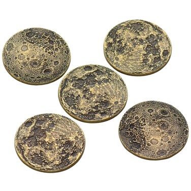 Harvest Moon Set - 5 Brass Moon Coins