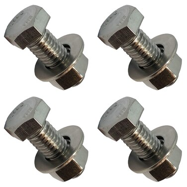 1/4" - 20 x 1. 304-STAINLESS Steel Bolts, Nuts &amp; WASHERS - 18-8 HEX Head Bolt - 304 Grade. General Purpose (10) Bolts + (10) Nuts + (10) Washers