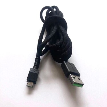 USB Charging Cable for Razer Naga Pro 20000 DPI &amp; DeathAdder V2 pro &amp; Razer Basilisk &amp; Razer Viper Ultimate Hyperspeed Lightest Wireless Gaming Mouse (Black)