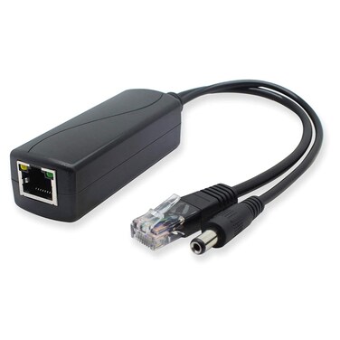 ANVISION Gigabit PoE Splitter, 48V to 12V 2A Ethernet Adapter, for Security Camera, AP, Voip and More, AV-PS12-G